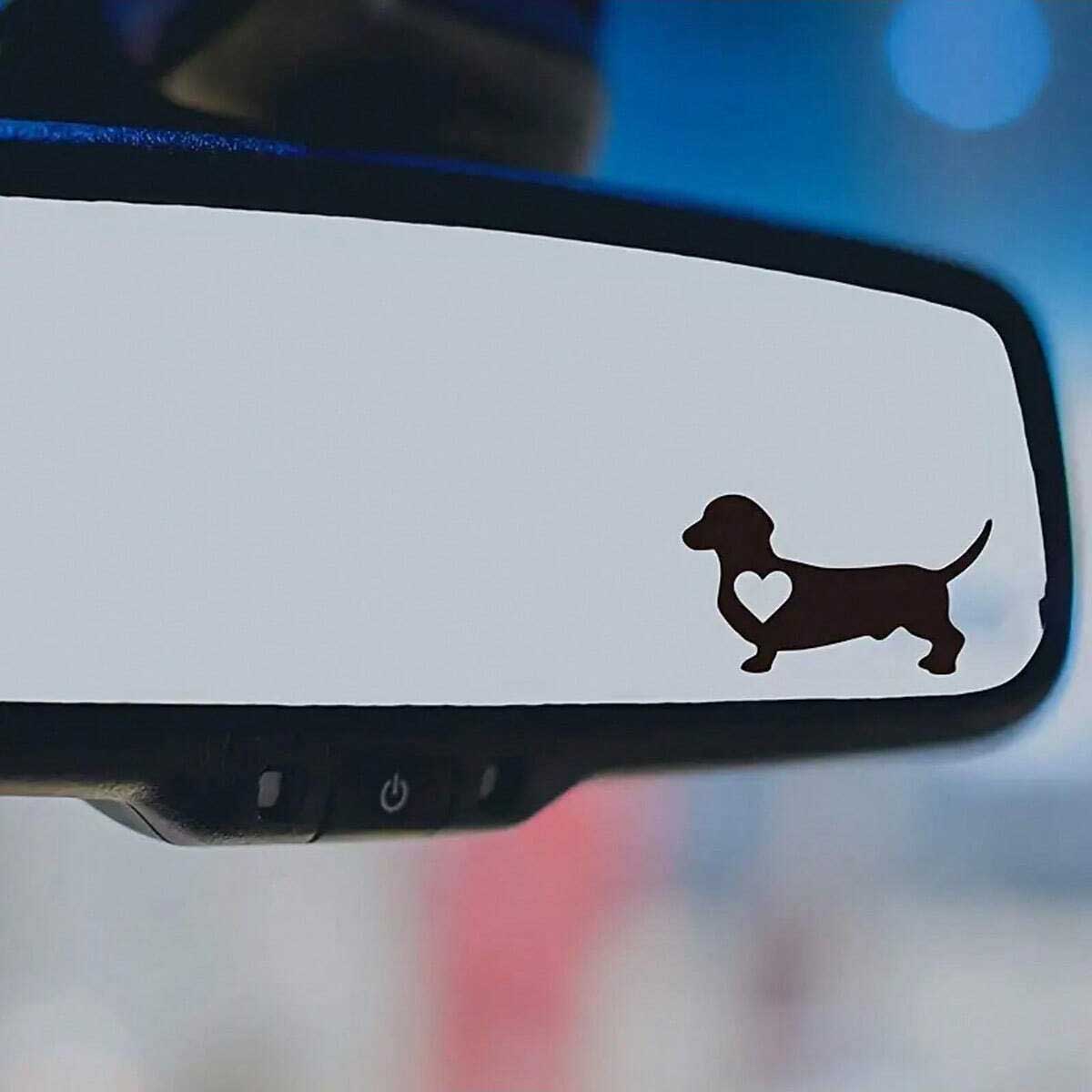 Motorcycle Gear Dogs - 1 pak Shape Dachshund autostickers, puppy's,