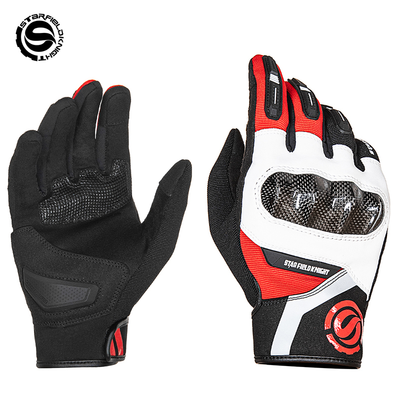 Motorcycle Wearing Gear - SFK Rode motorhandschoenen Nieuwste zomer ademende