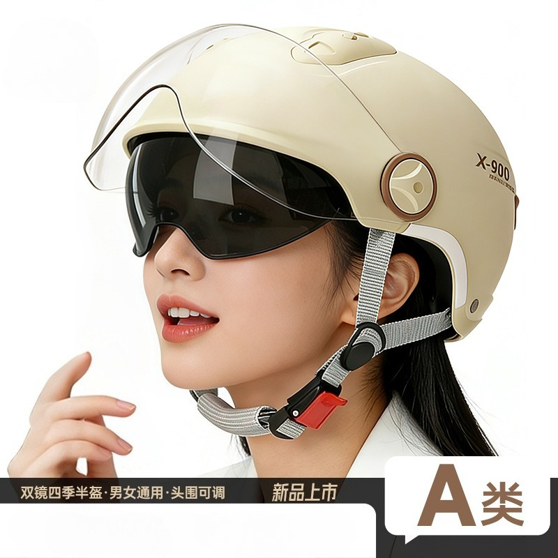 Motorcycle Gear Urban - Universele zomerhelm E-bike motorfiets half urban