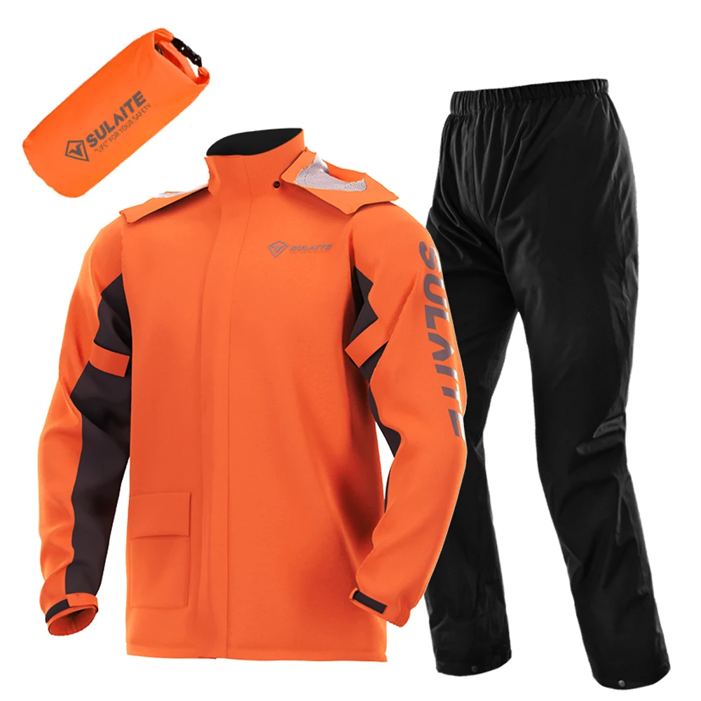Motorcycle Gear Jacket And Pants - Motorfiets regenkleding set, lichtgewicht regenpak, waterdicht