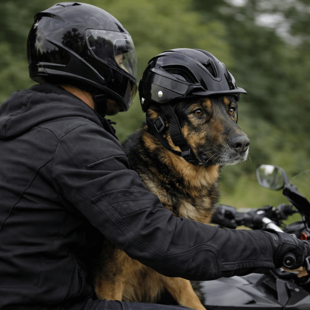 Motorcycle Gear Dogs - Hoofddeksel voor huisdieren Verstelbare hondenhelm Effen