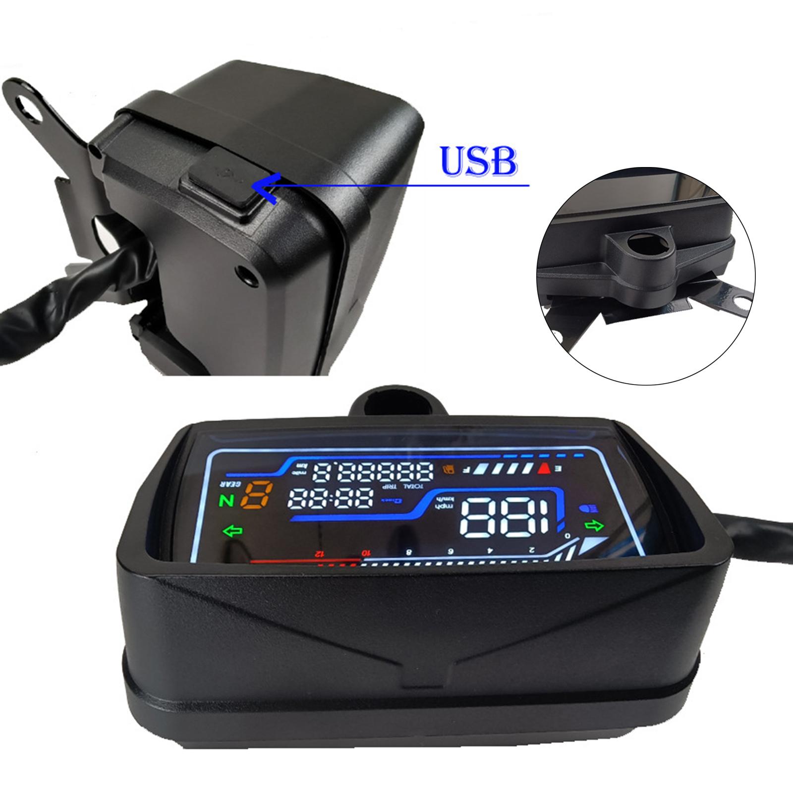 Motorcycle Gear Urban - Anti-glare motorfiets snelheidsmeter digitale meter versnellingsdisplay