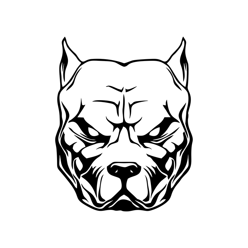 Motorsticker Hond Patroon Pitb - Motorcycle Gear Dogs recensie en prijs