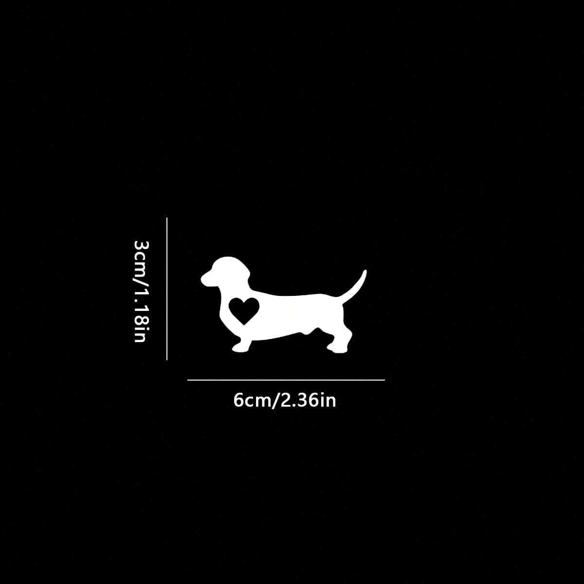 1 pak Shape Dachshund autostic - Motorcycle Gear Dogs recensie en prijs