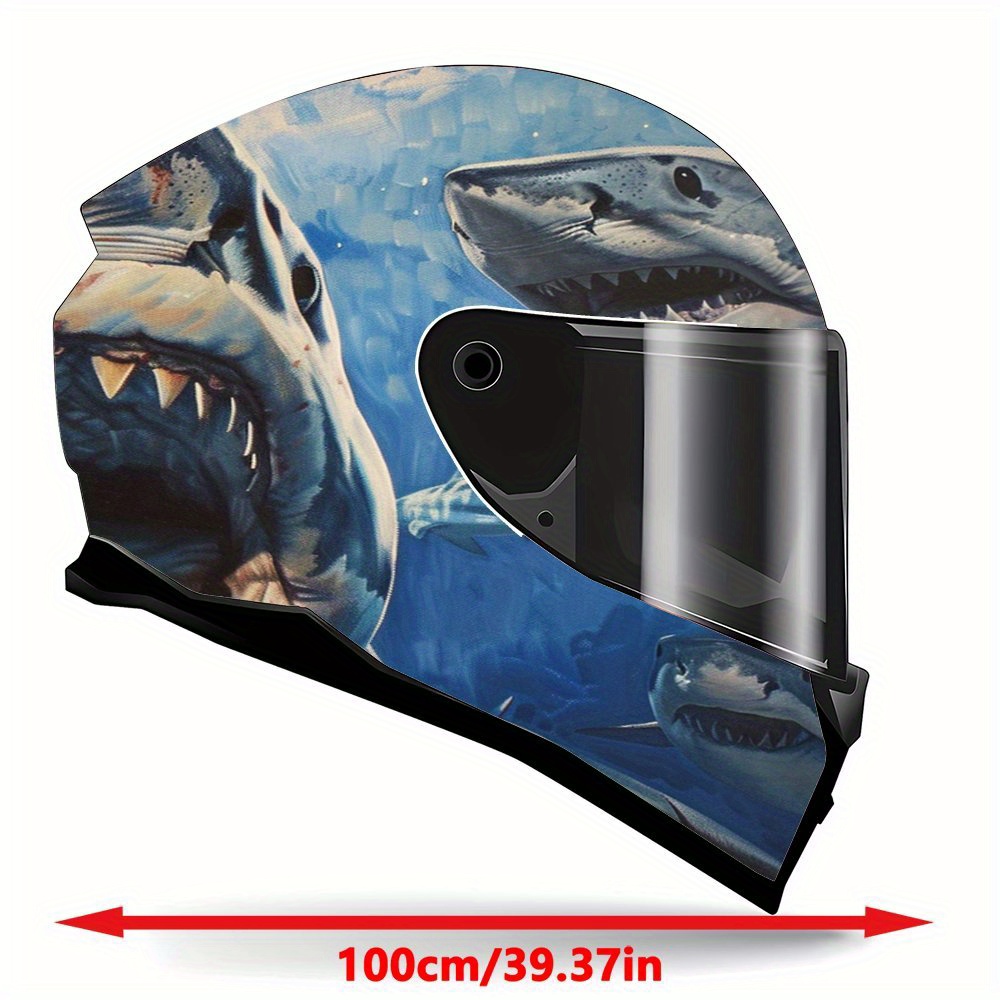 Grote witte haai motorhelm sti - Motorcycle Gear White recensie en prijs