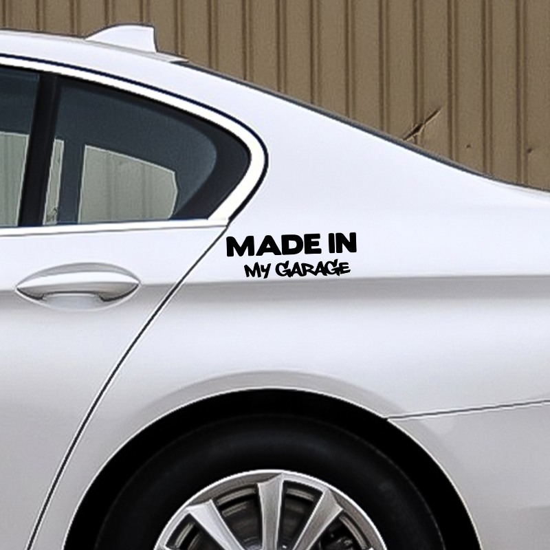 1pc MADE IN MY GARAGE Grappige - Motorcycle Gear White recensie en prijs