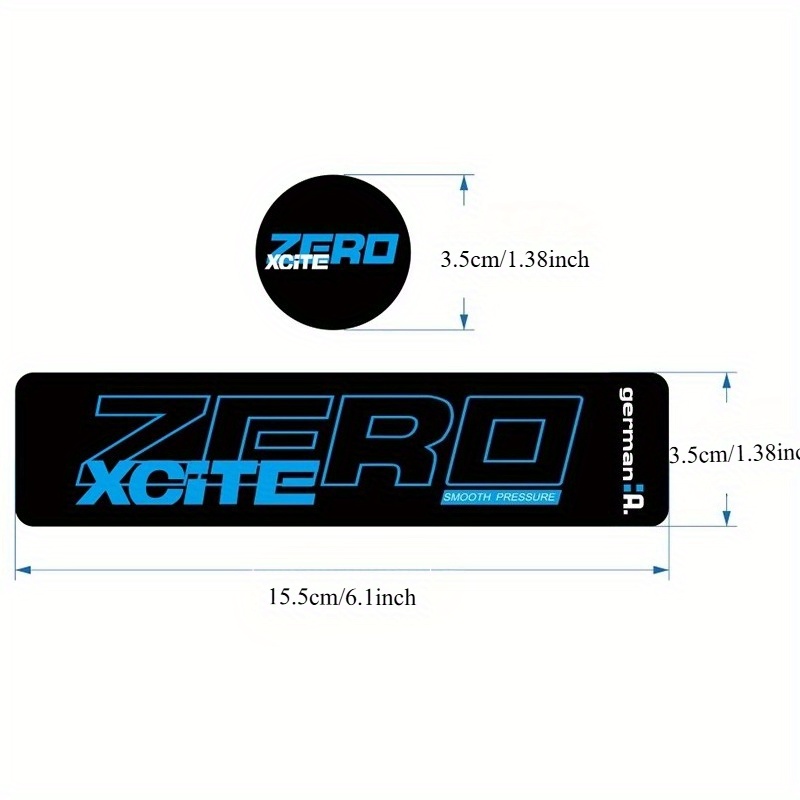 1 set ZERO XCITE-stickers, wat - Zero Motorcycle Gear recensie en prijs