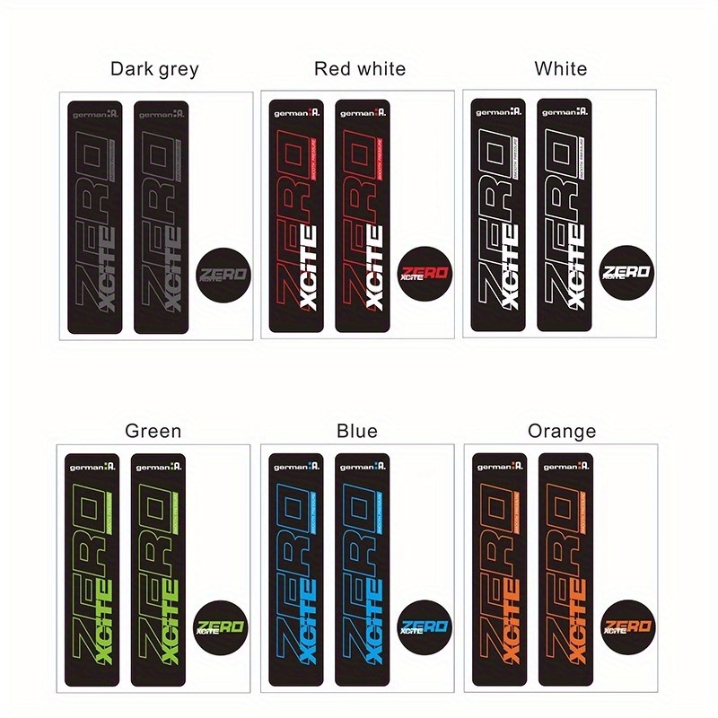 1 set ZERO XCITE-stickers, wat - Zero Motorcycle Gear recensie en prijs