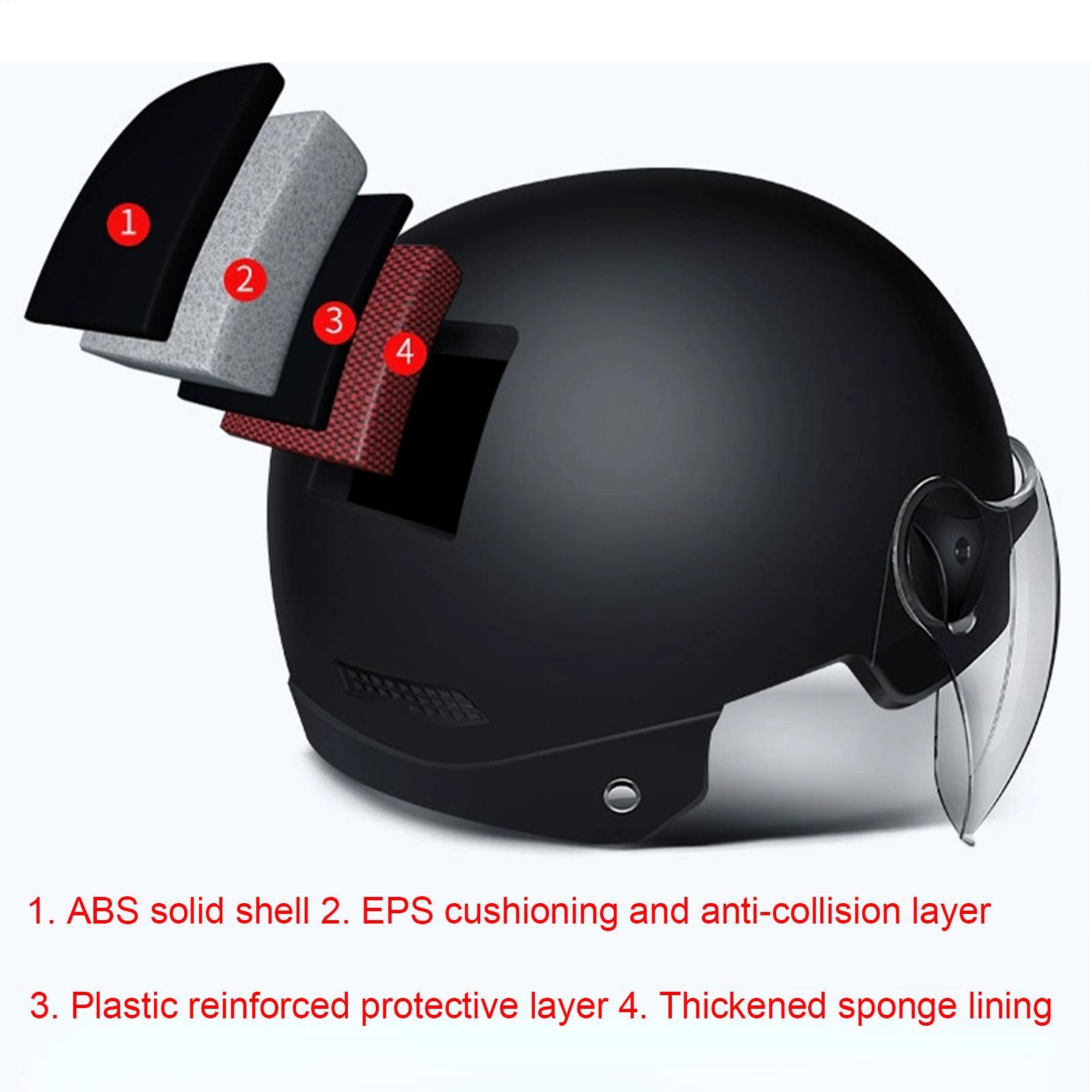 Motorrijhelm Half Face veiligh - Motorcycle Gear White recensie en prijs