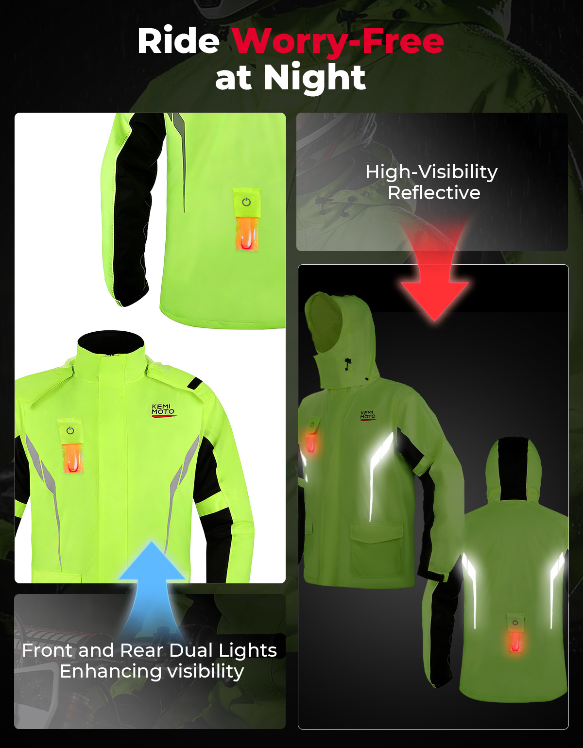 KEMIMOTO Unisex waterdichte re - Motorcycle Gear Jacket And Pants recensie en prijs