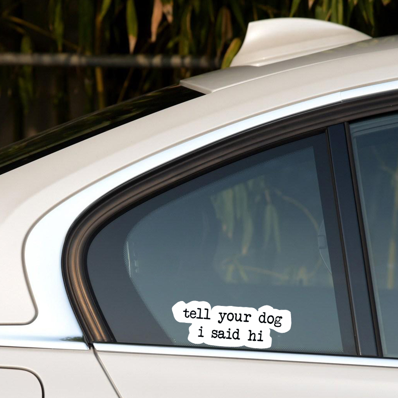 Creatieve Tekststickers Vertel - Motorcycle Gear Dogs recensie en prijs