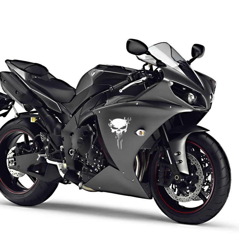 Motorstickers Schedel Sticker  - Motorcycle Gear Equipment recensie en prijs