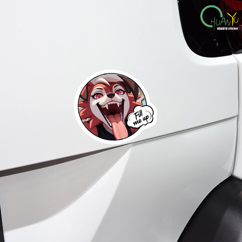 Autosticker vos hond hoofd gep - Motorcycle Gear Dogs recensie en prijs