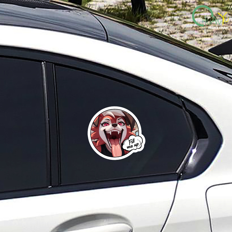 Autosticker vos hond hoofd gep - Motorcycle Gear Dogs recensie en prijs